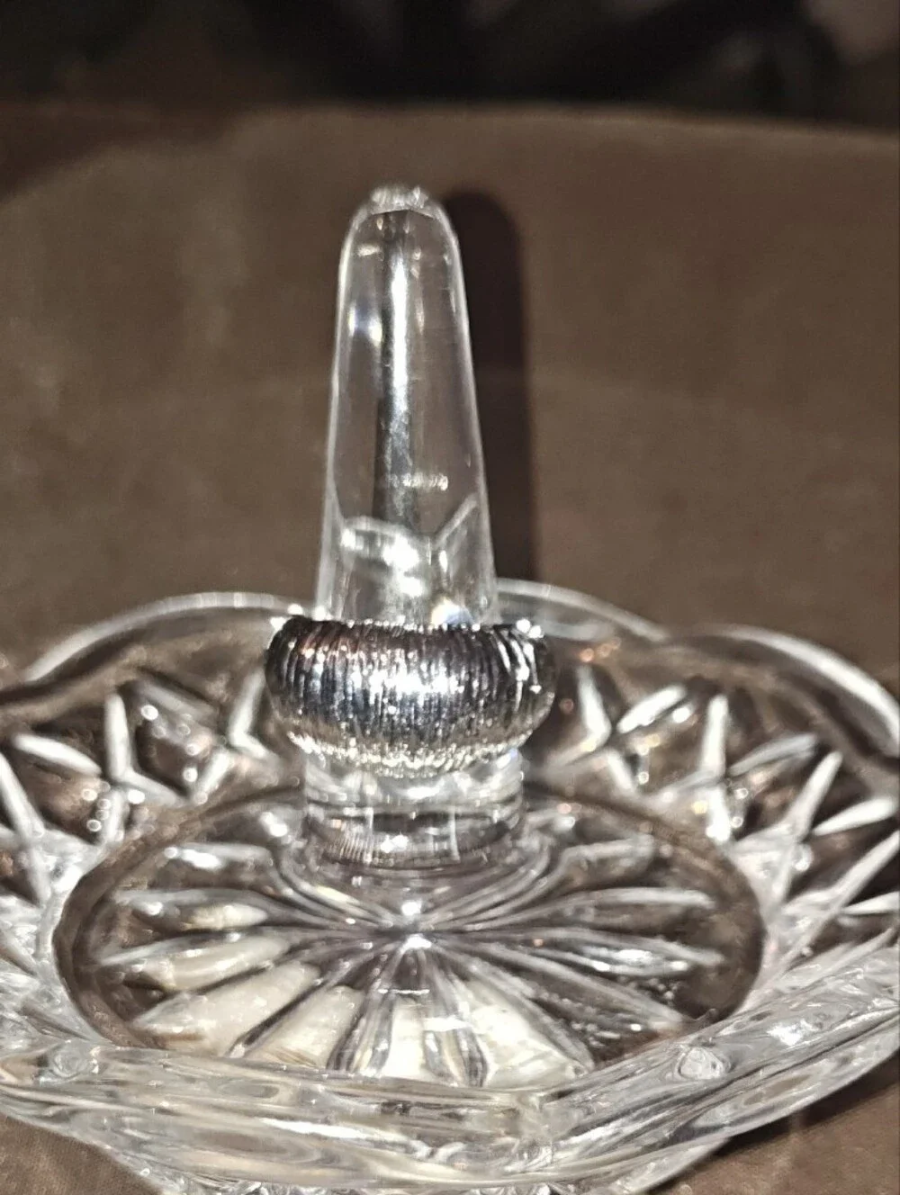 Lia Sophia Ribbed Dome Silver Ring for Women - Elegant Textured Band - Size 6